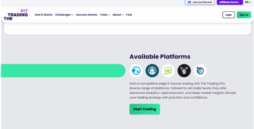 The Trading Pit proprietary trading platform, rules, and overview - Preview 2